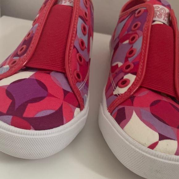 Coach Bev Pink Kaleidoscope Slip On Sneakers - Picture 7 of 14
